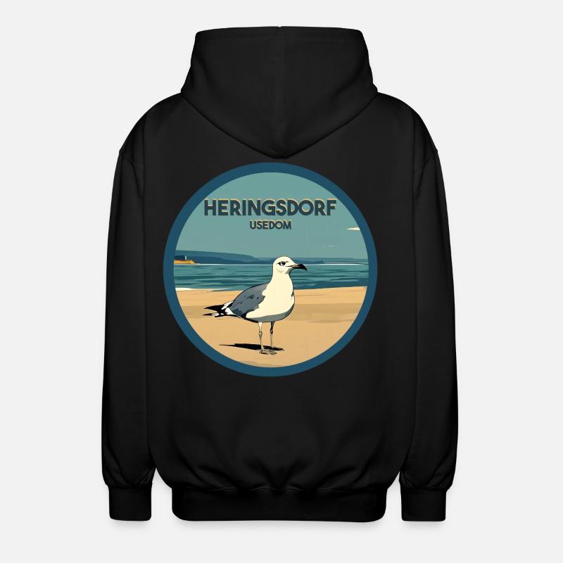 Heringsdorf - Veste à capuche unisexe - noir