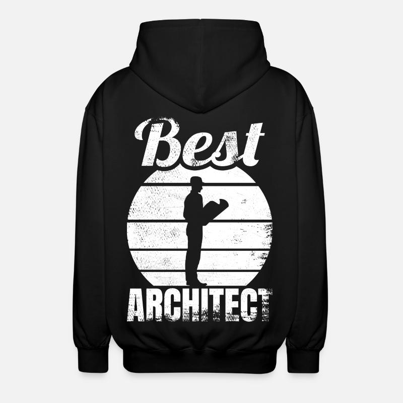 Bester Architekt - Unisex Kapuzenjacke - Schwarz