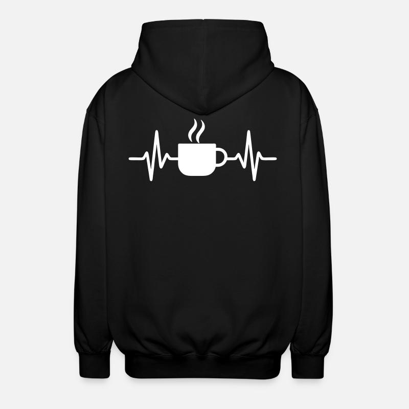 Tasse Café Pause Matinée - Veste à capuche unisexe - noir