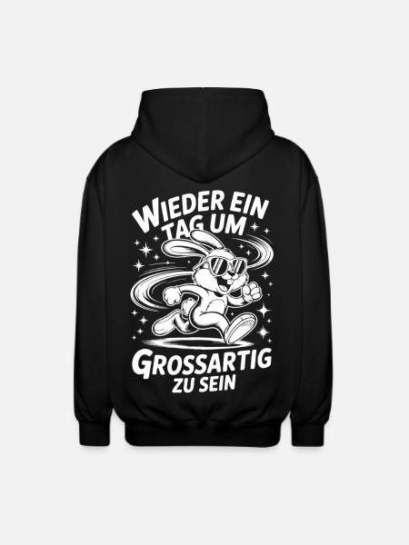 Another day to be great - Unisex Hooded Jacket - black
