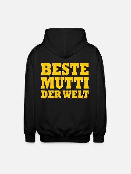 Beste mutti der welt - Unisex Kapuzenjacke - Schwarz