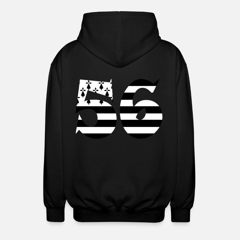 56 Britannien Flagge - Unisex Kapuzenjacke - Schwarz