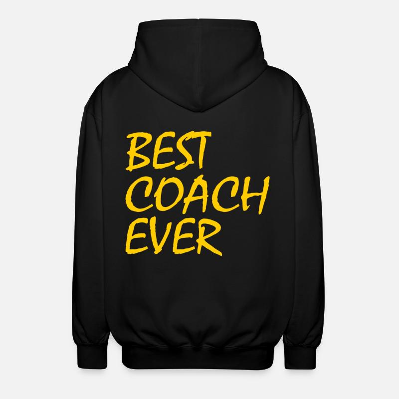 Best coach ever - Unisex Kapuzenjacke - Schwarz