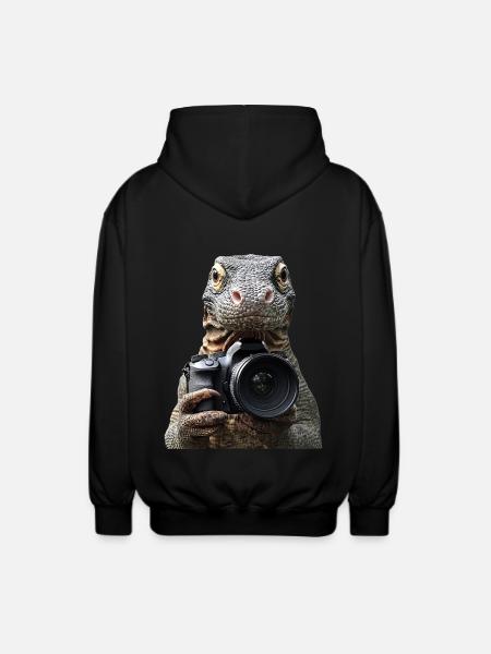 Komodowaran - Unisex Kapuzenjacke - Schwarz