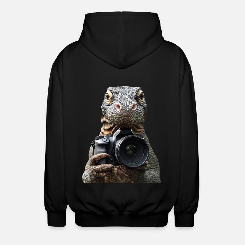 Komodowaran - Unisex Kapuzenjacke - Schwarz