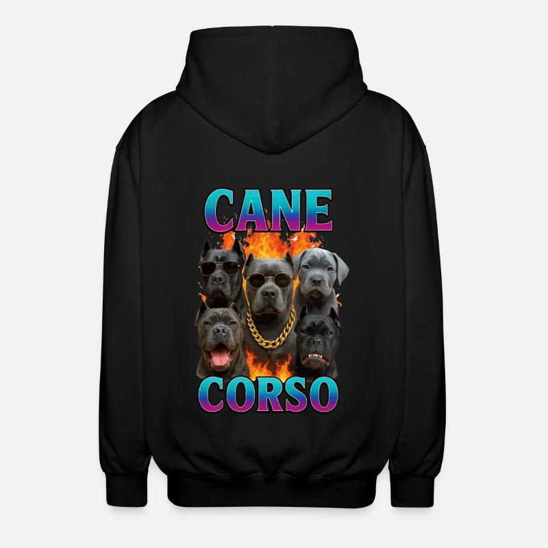 Cane Corso - Unisex Kapuzenjacke - Schwarz