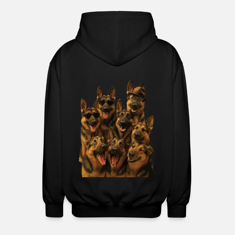 Deutscher Schäferhund - Unisex Kapuzenjacke - Schwarz