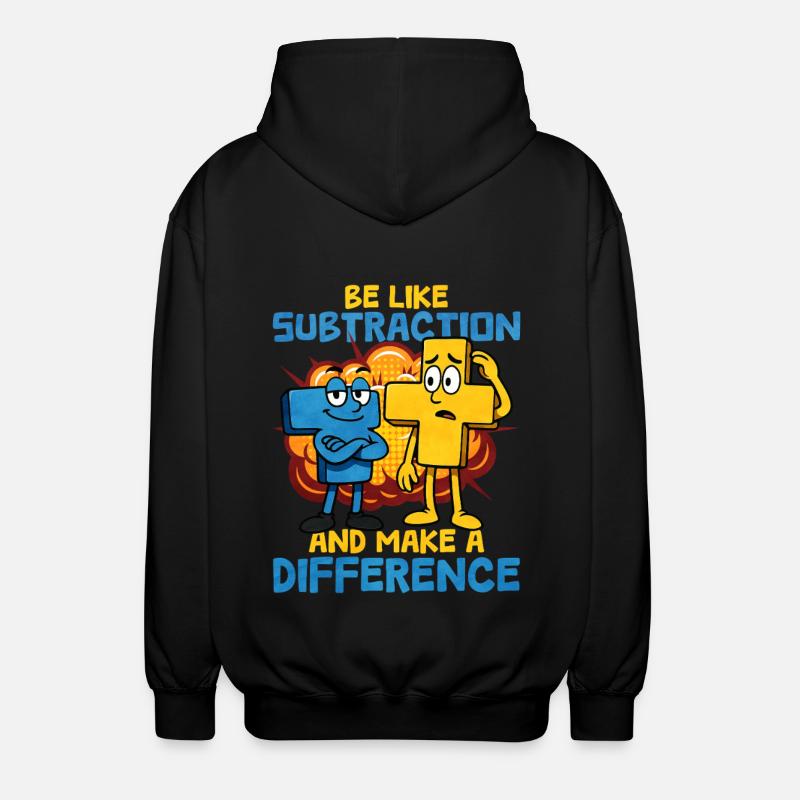 Mathe - Unisex Kapuzenjacke - Schwarz
