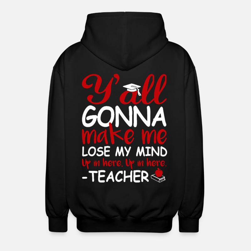 I am A Teacher - Unisex Hooded Jacket - black