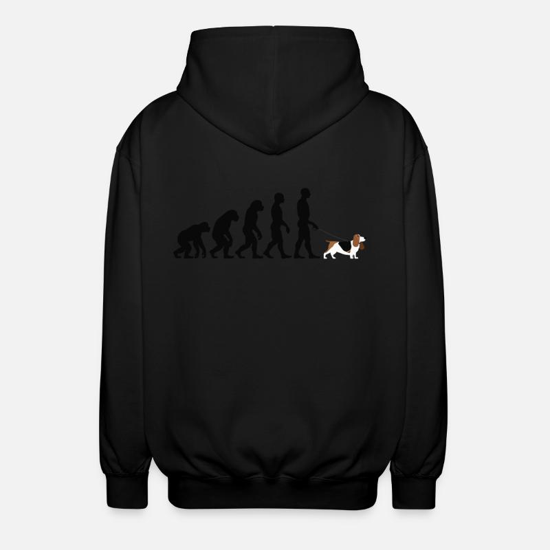 Basset - Unisex Kapuzenjacke - Schwarz
