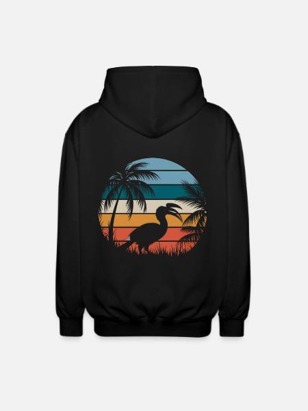Nashornvogel - Unisex Kapuzenjacke - Schwarz