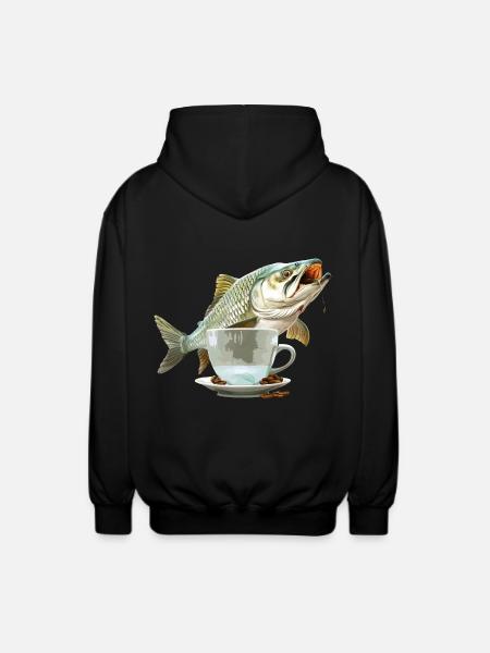 Tarpon Kaffee - Unisex Kapuzenjacke - Schwarz