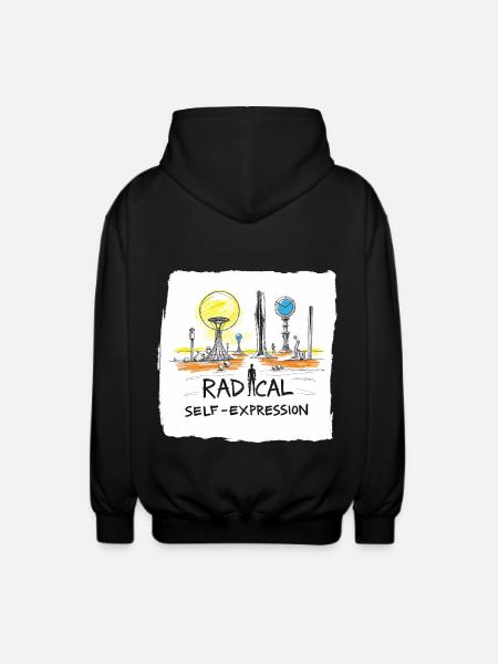 Radikale Selbstdarstellung - Unisex Kapuzenjacke - Schwarz