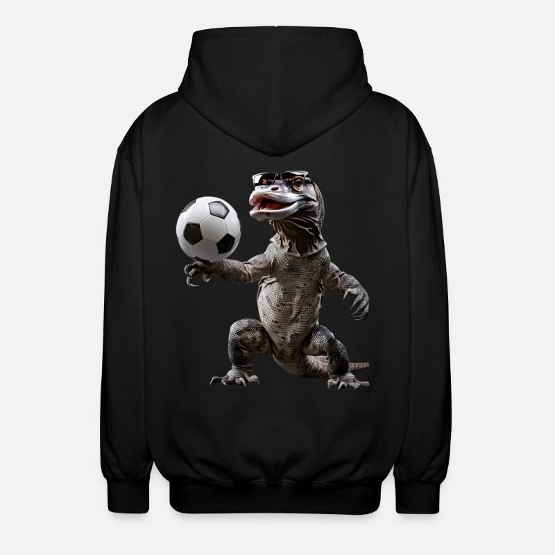 Komodowaran - Unisex Kapuzenjacke - Schwarz