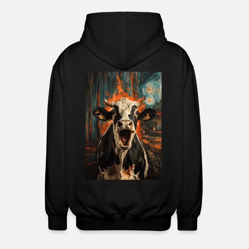 Vache - Veste à capuche unisexe - noir