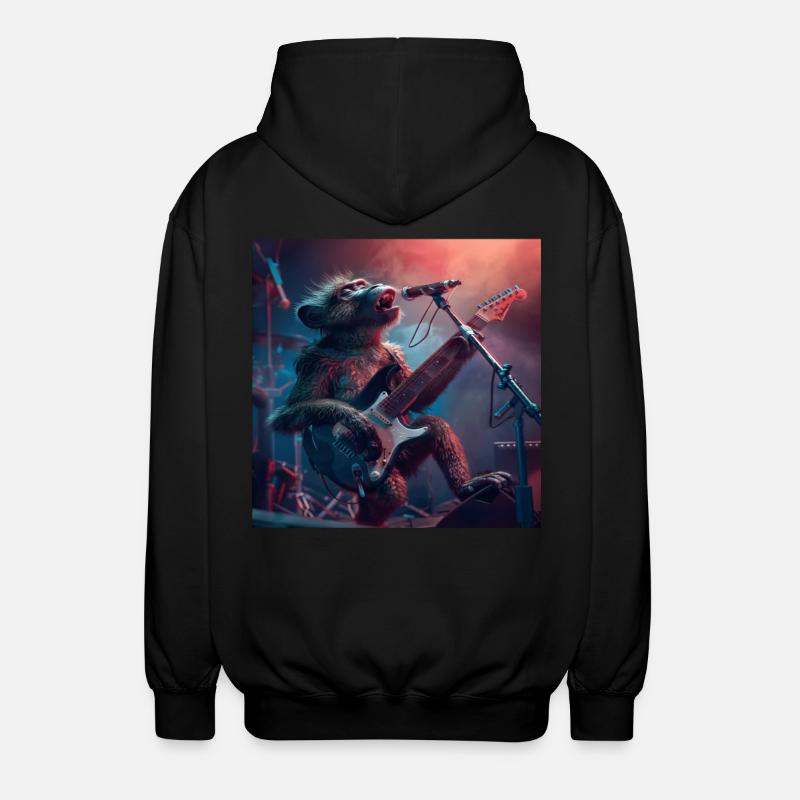 Baboon - Unisex Hooded Jacket - black