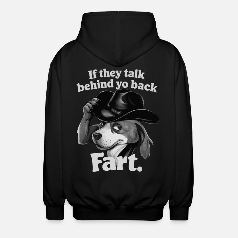 Hund - Unisex Kapuzenjacke - Schwarz