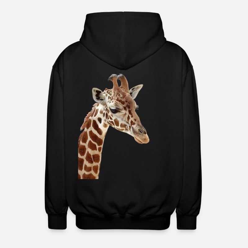 Girafe - Veste à capuche unisexe - noir