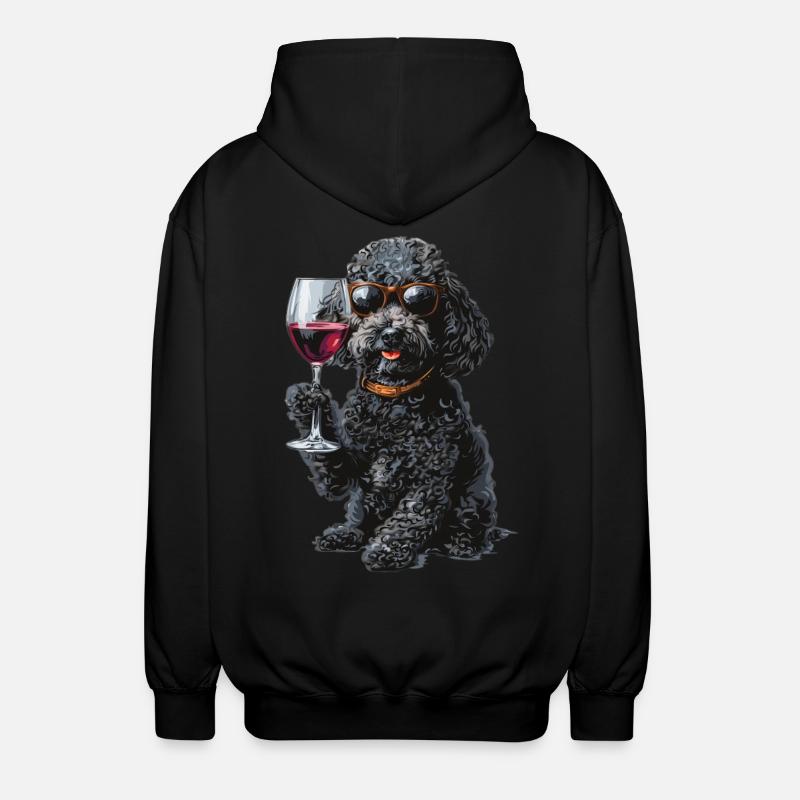 Caniche - Veste à capuche unisexe - noir