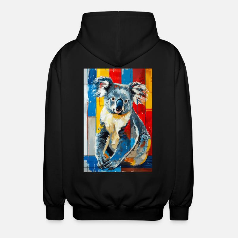 Koala - Unisex Hooded Jacket - black