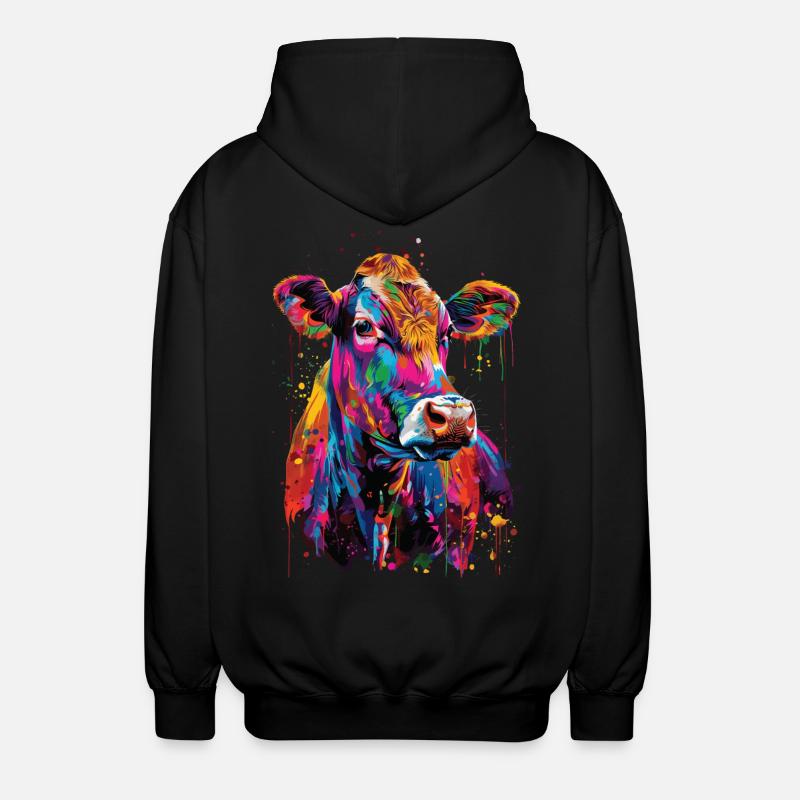 Vache - Veste à capuche unisexe - noir