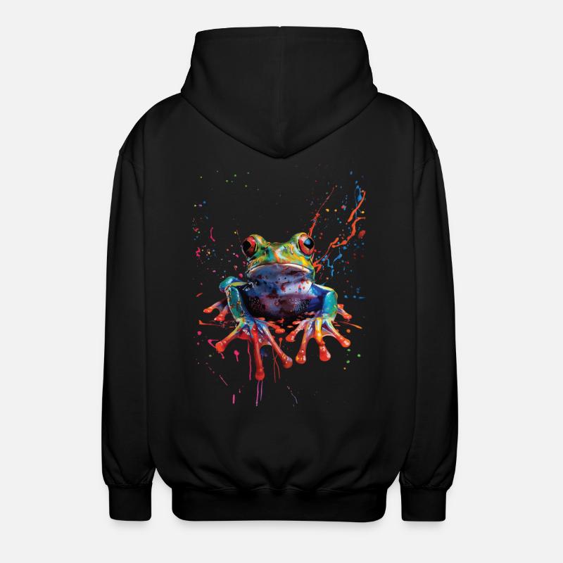 Frog - Unisex Hooded Jacket - black