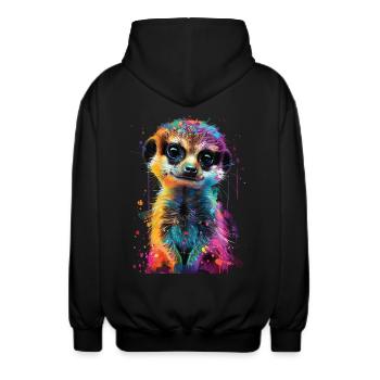 Suricate - Veste à capuche unisexe - noir - Dos - AI Model Male 185 light (185cm)