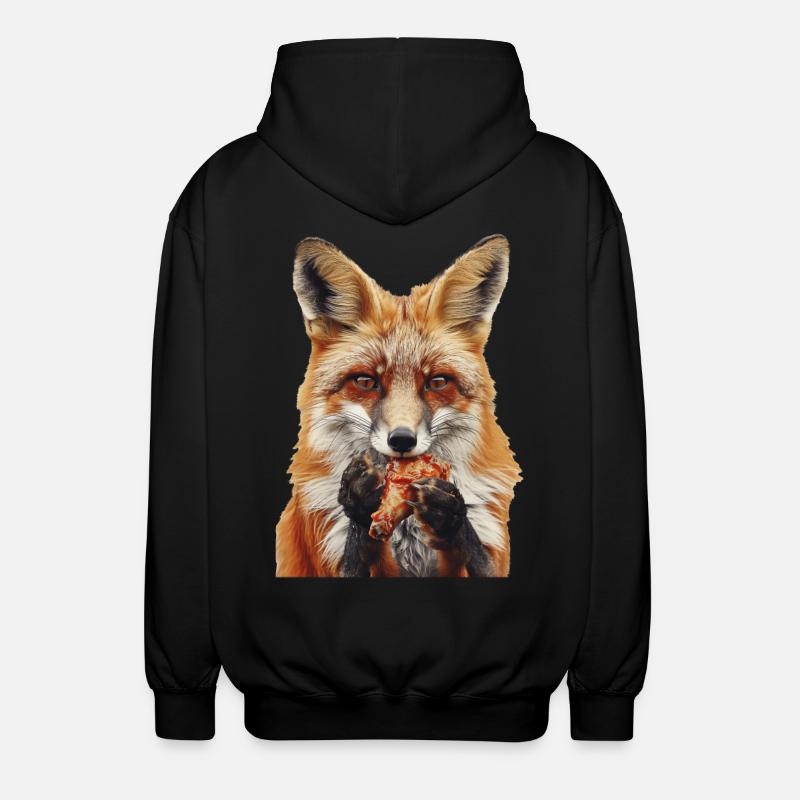 Fox - Unisex Hooded Jacket - black