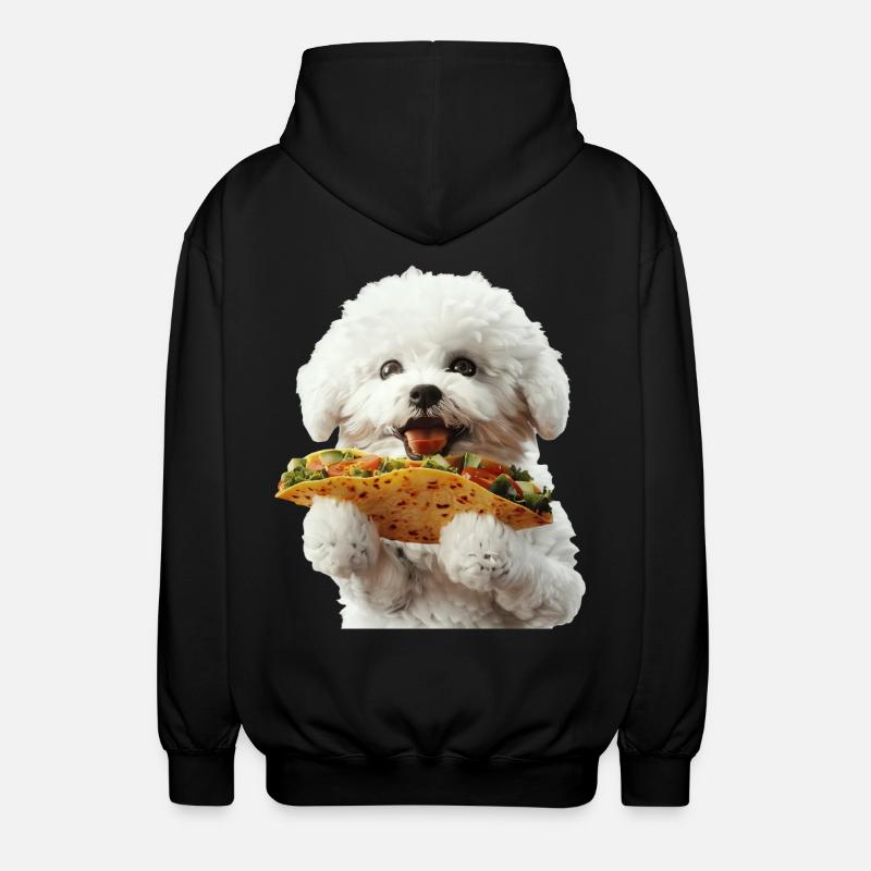 Bichon Frise - Unisex Kapuzenjacke - Schwarz