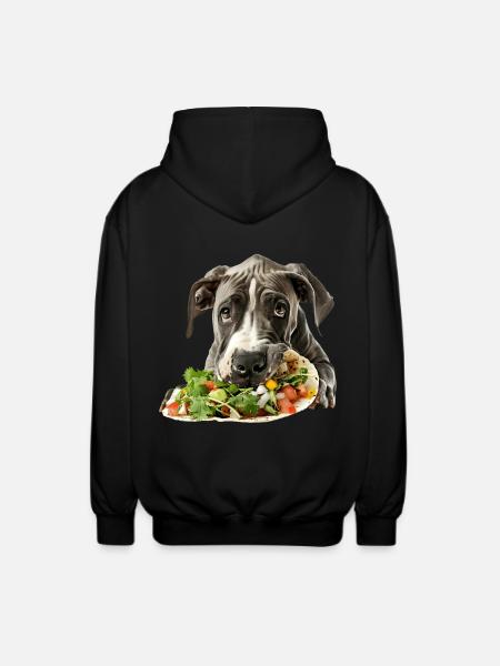 Great Dane - Unisex Hooded Jacket - black
