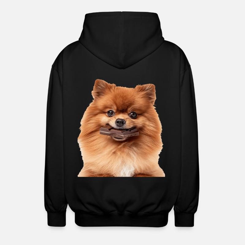Dwarf spitz - Unisex Hooded Jacket - black