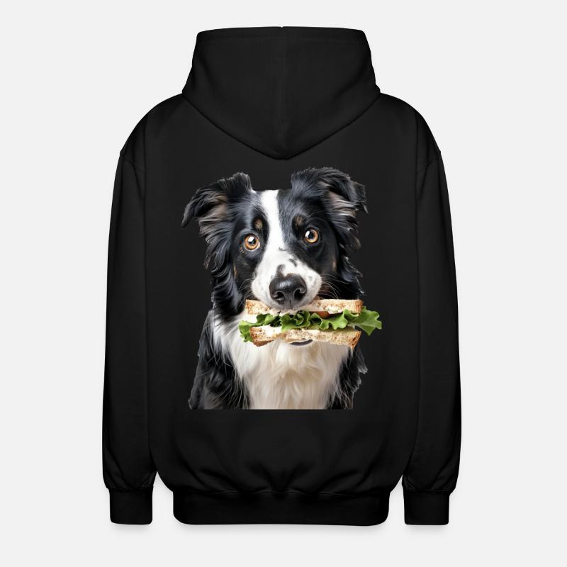 Border Collie - Unisex Kapuzenjacke - Schwarz
