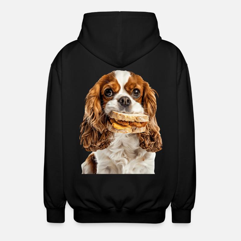 Cavalier King Spaniel - Veste à capuche unisexe - noir
