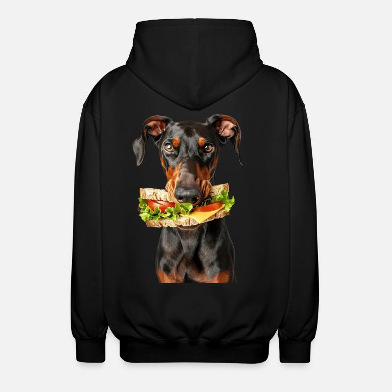 Dobermann - Unisex Kapuzenjacke - Schwarz
