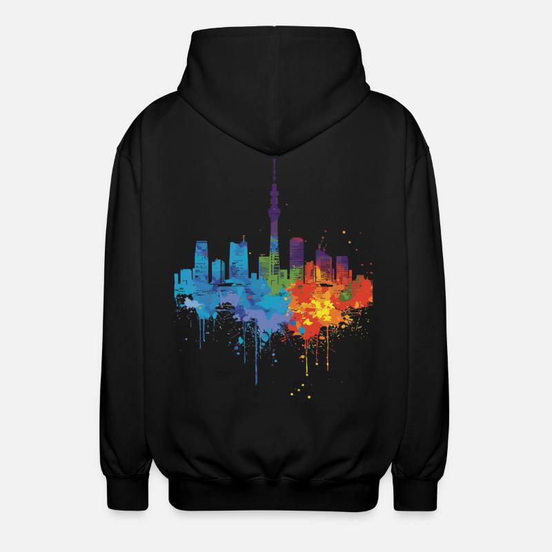 Ōsaki - Veste à capuche unisexe - noir