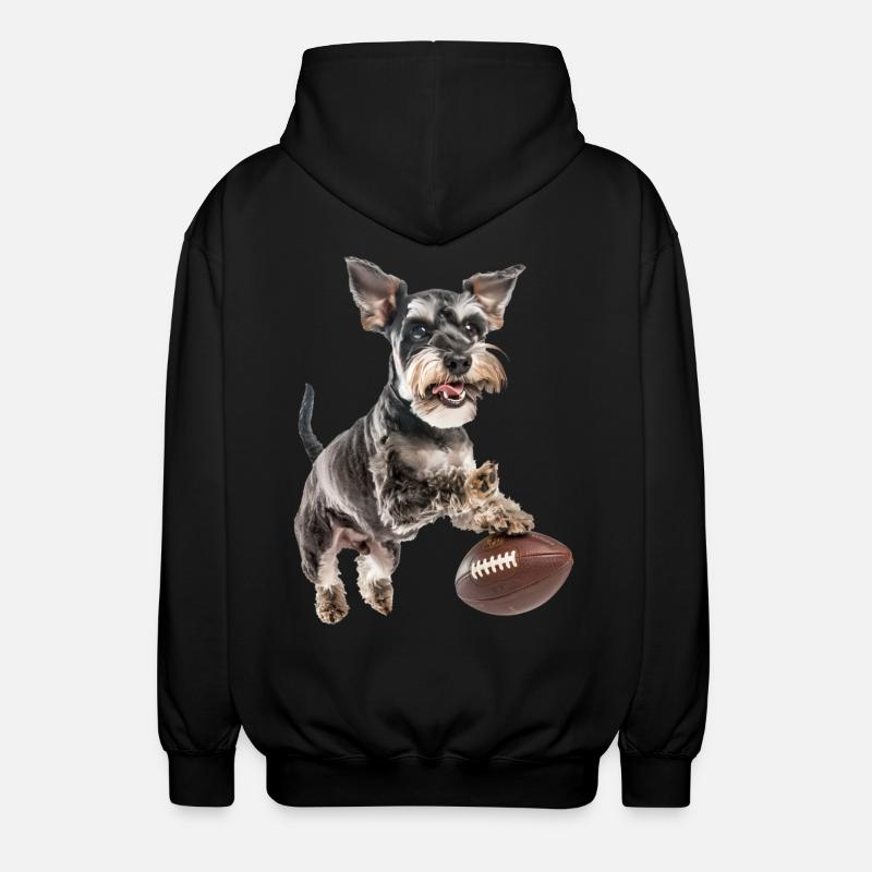 Schnauzer nain - Veste à capuche unisexe - noir