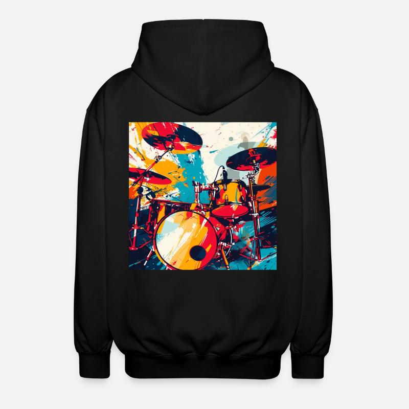 Percussion - Veste à capuche unisexe - noir