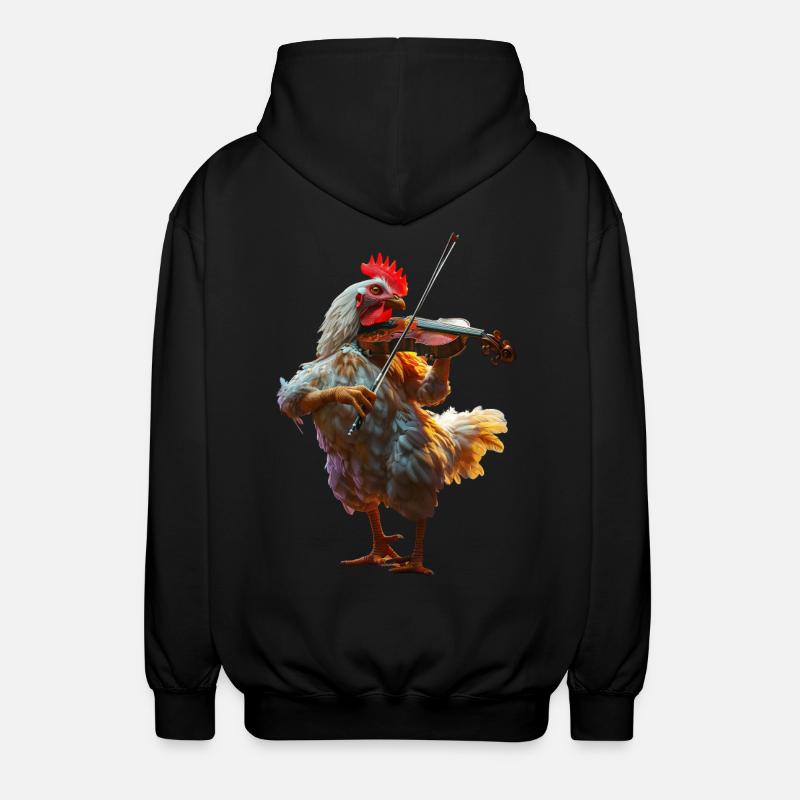 Violon Coq - Veste à capuche unisexe - noir