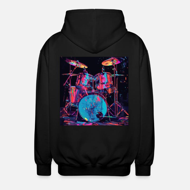 Percussion - Veste à capuche unisexe - noir