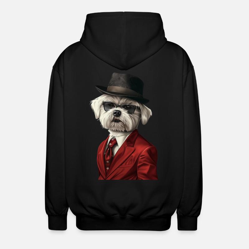 Maltesisch - Unisex Kapuzenjacke - Schwarz