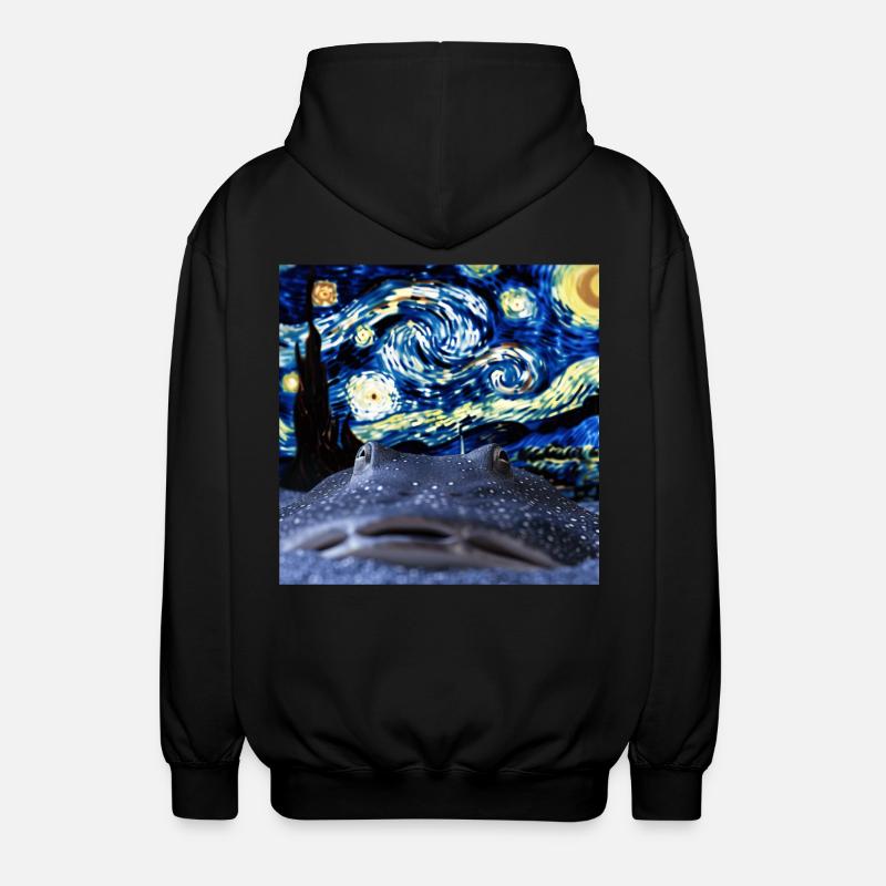 Stachelrochen - Unisex Kapuzenjacke - Schwarz