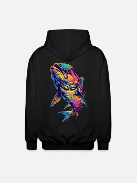 Tarpon - Unisex Kapuzenjacke - Schwarz