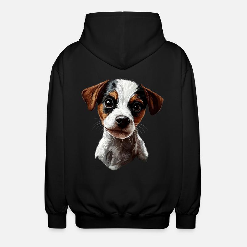 Jack Russell Terrier - Unisex Kapuzenjacke - Schwarz