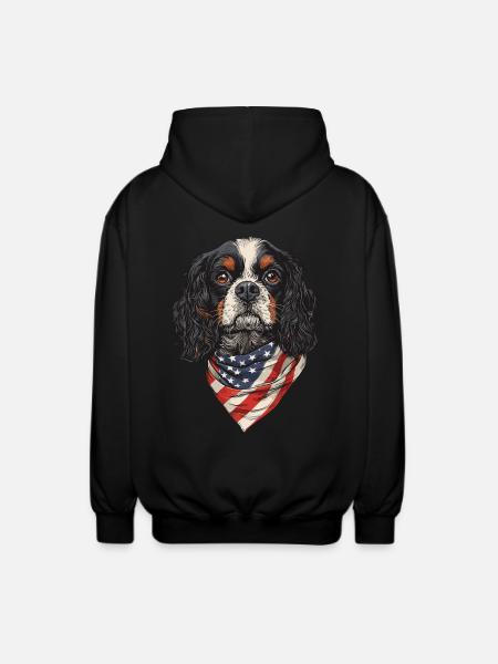 Cavalier King Charles - Unisex Kapuzenjacke - Schwarz