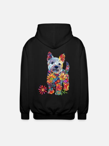 West Highland White - Unisex Kapuzenjacke - Schwarz