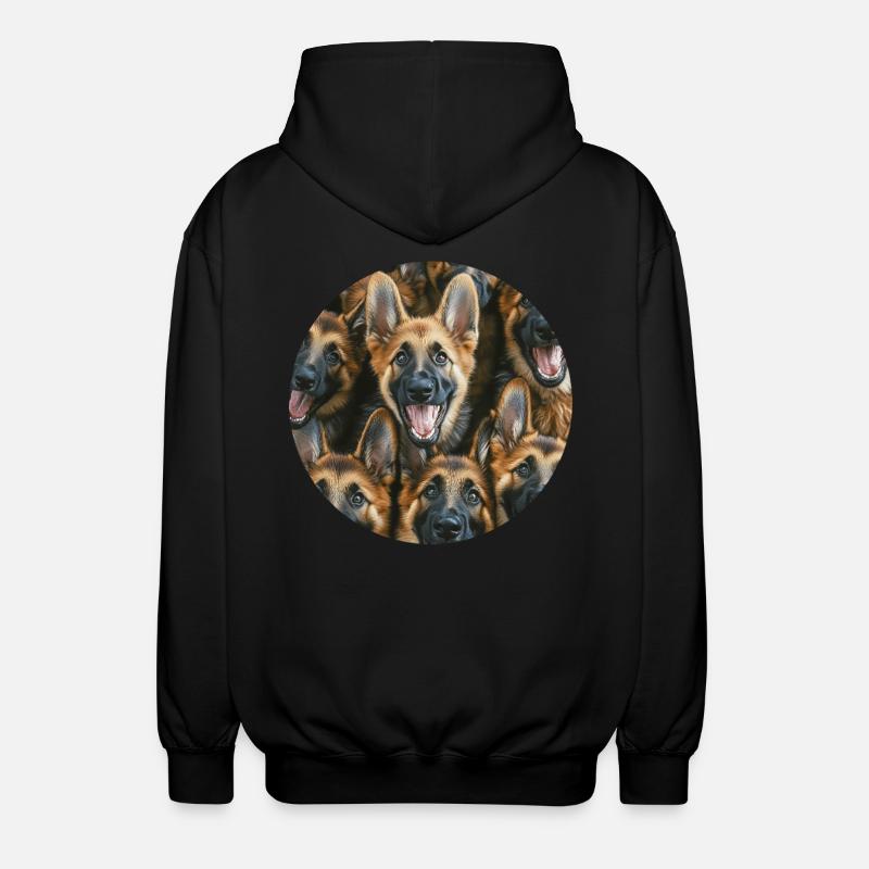 Deutscher Schäferhund - Unisex Kapuzenjacke - Schwarz