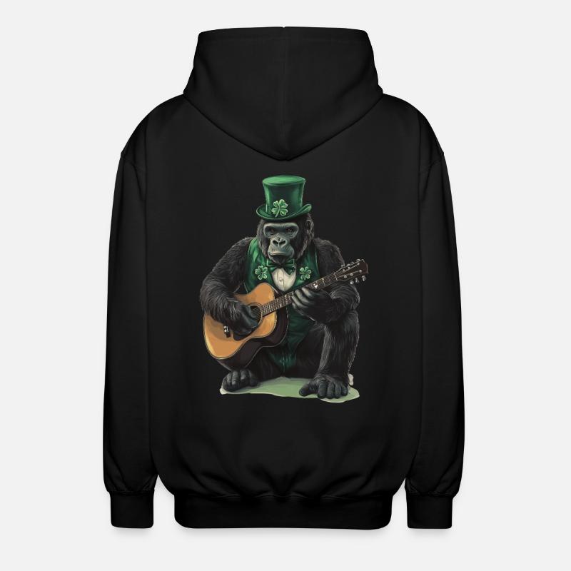 Gorilla - Unisex Kapuzenjacke - Schwarz