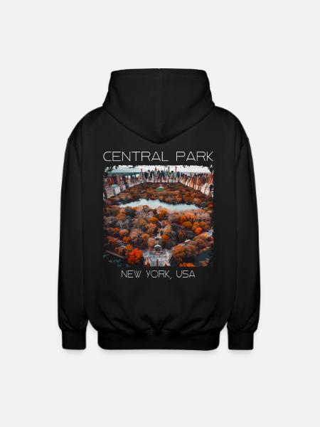 Zentralpark - Unisex Kapuzenjacke - Schwarz
