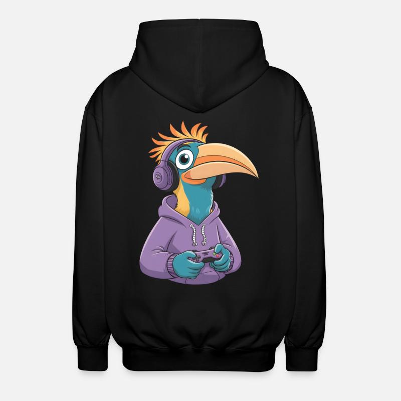 Nashornvogel - Unisex Kapuzenjacke - Schwarz