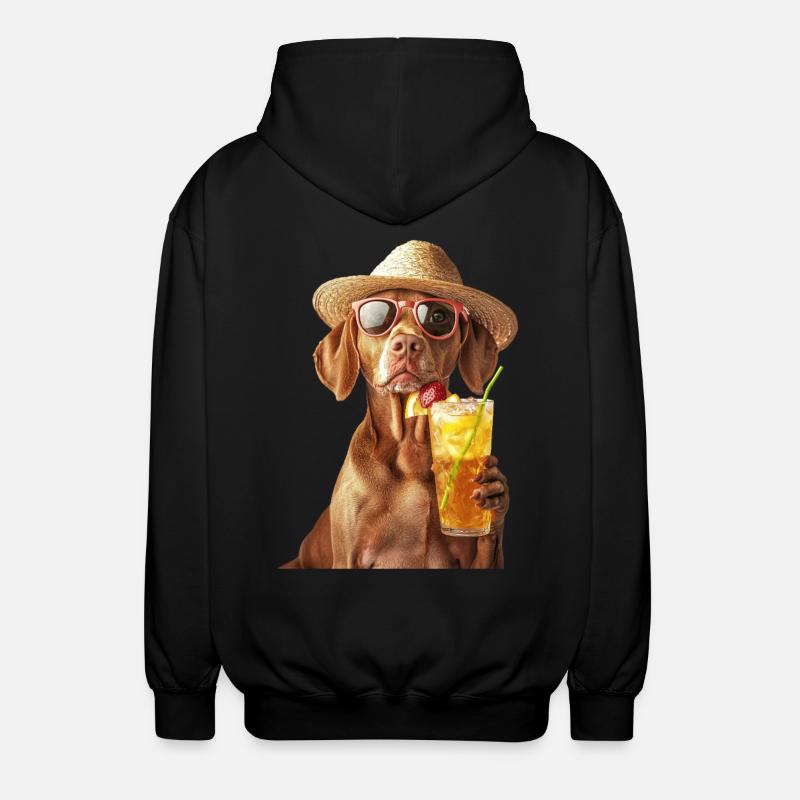 Vizsla - Unisex Kapuzenjacke - Schwarz